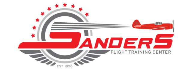 Sanders Flight School Red Logo
