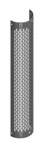 Verticle Slot Perforated Heat Shield