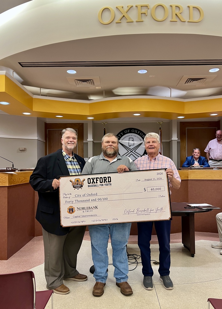 Oxford Baseball for Youth pays it forward