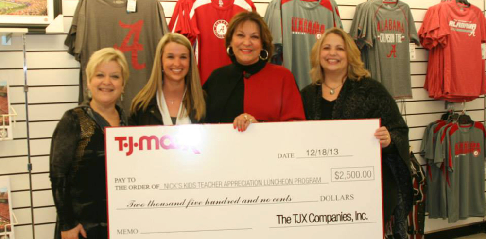 TJ Maxx Foundation Check Presentation