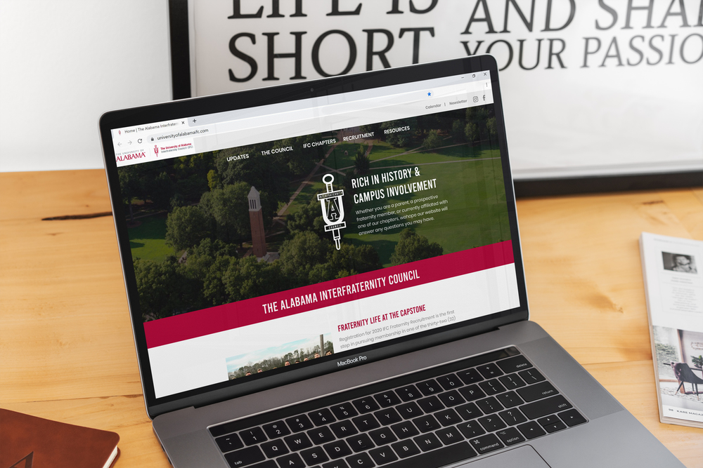 THE NINE LAUNCHES NEW WEBSITE FOR THE UNIVERSITY OF ALABAMA INTERFRATERNITY COUNCIL