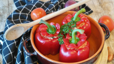 Stuffed Peppers and Tomatoes Recipe