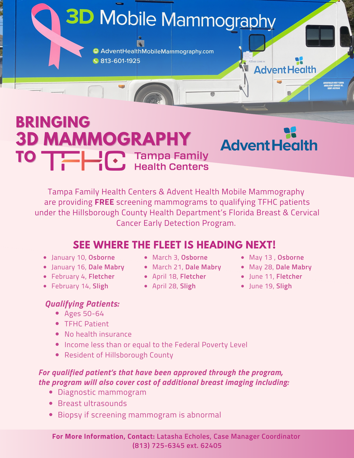 FREE 3D Mammography at TFHC with Advent Health