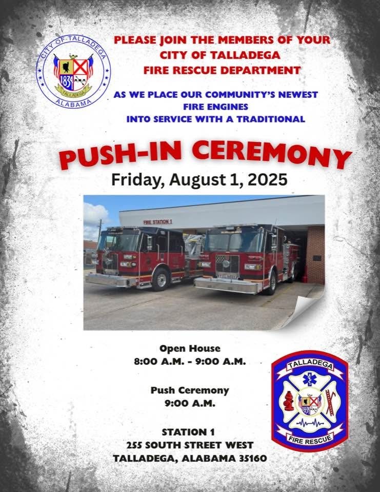 Fire Department Push-in Ceremony