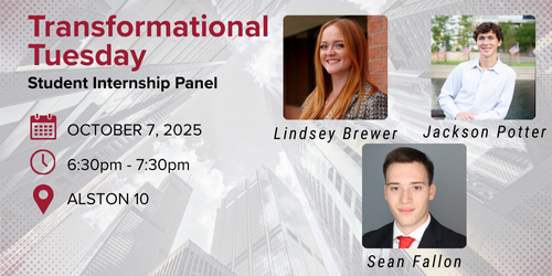 Transformational Tuesday - Student Internship Panel 