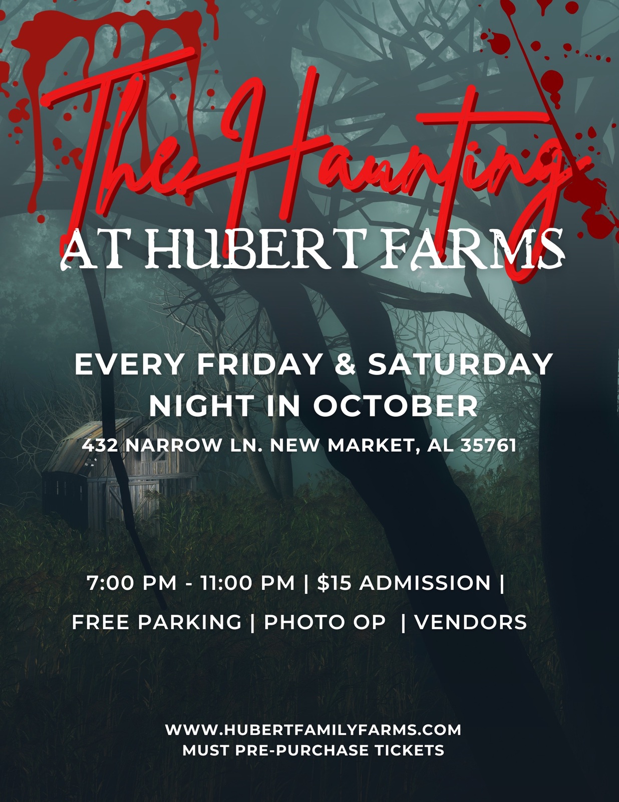 Haunted Corn Maze at Hubert Farms