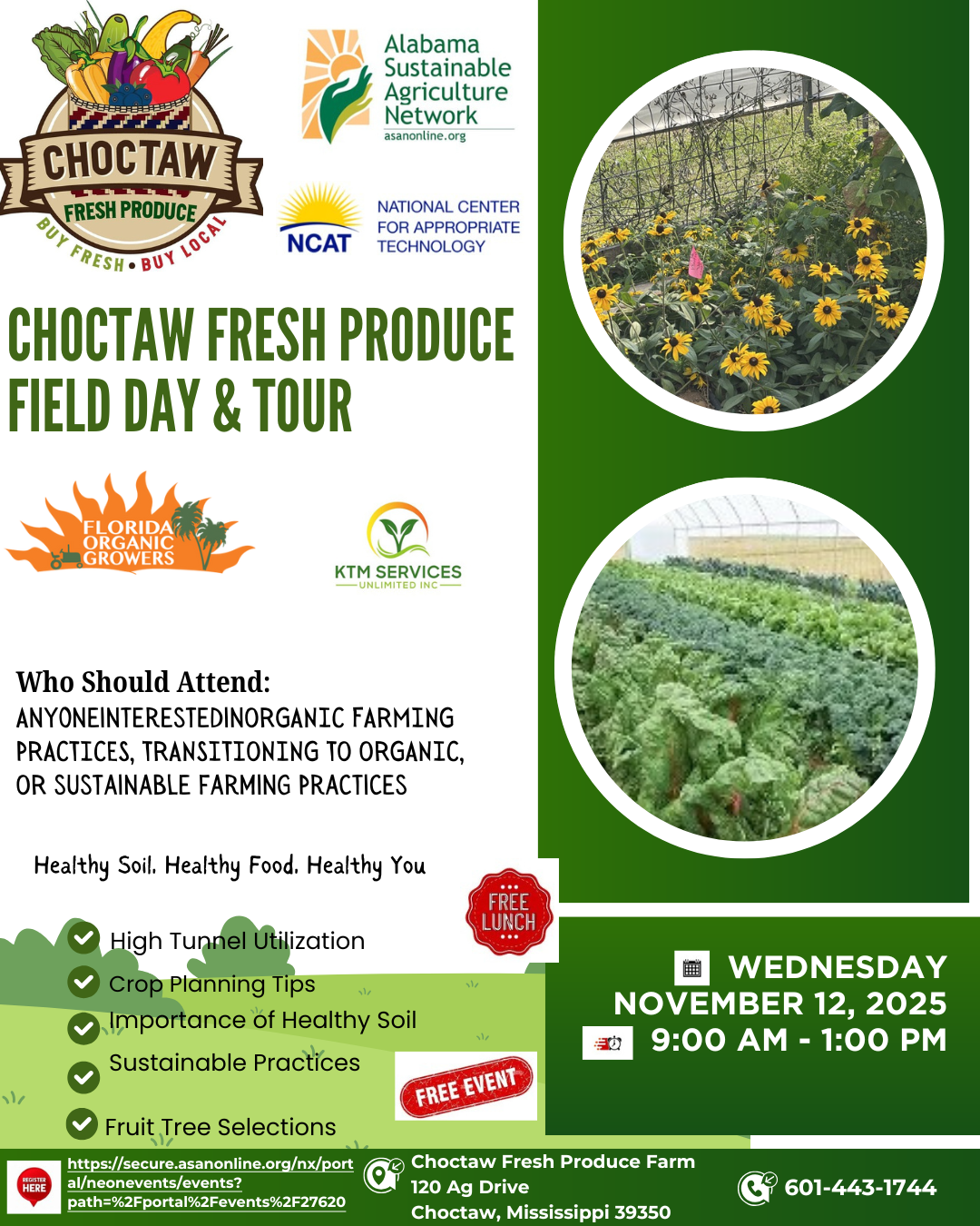 Choctaw Fresh Produce Field Day and Tour