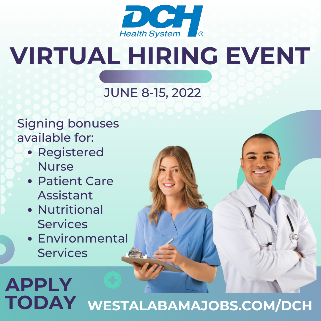 DCH virtual week long hiring Event