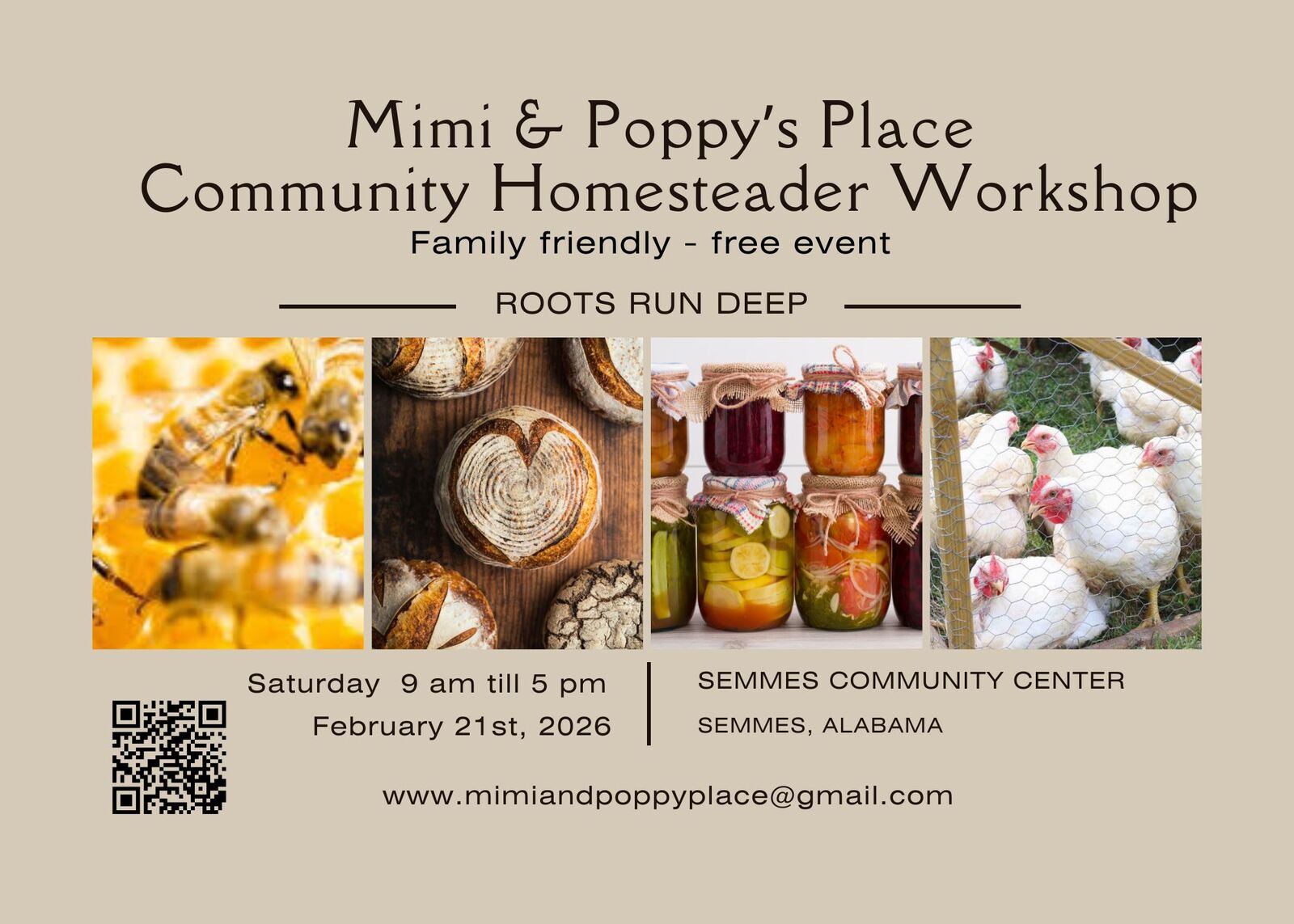 Mimi & Poppy’s Place Community Homesteader Workshop
