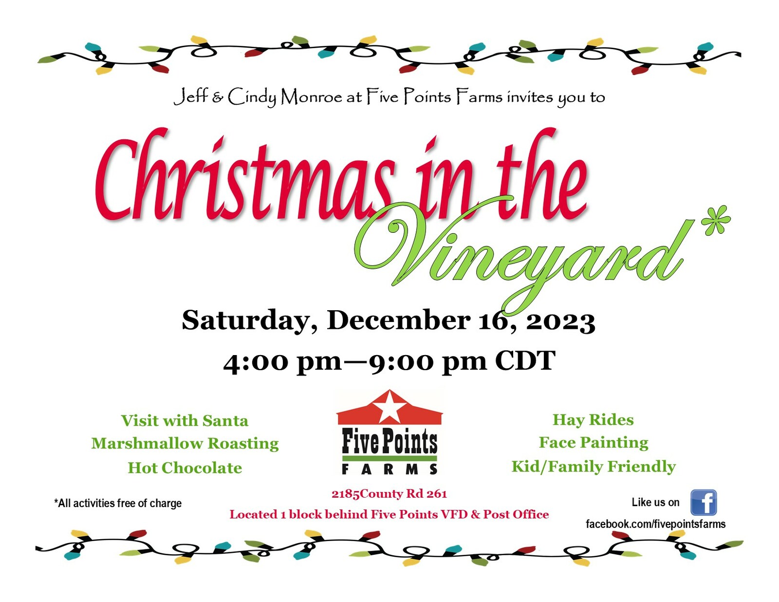 Christmas in the Vineyard Sweet Grown Alabama