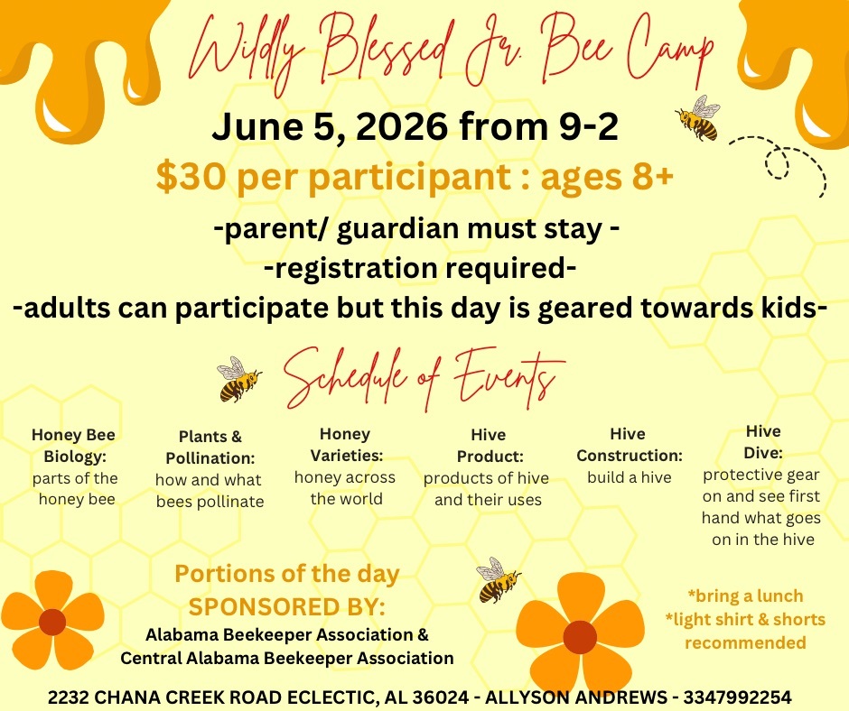 Jr. Bee Camp at Wildly Blessed 