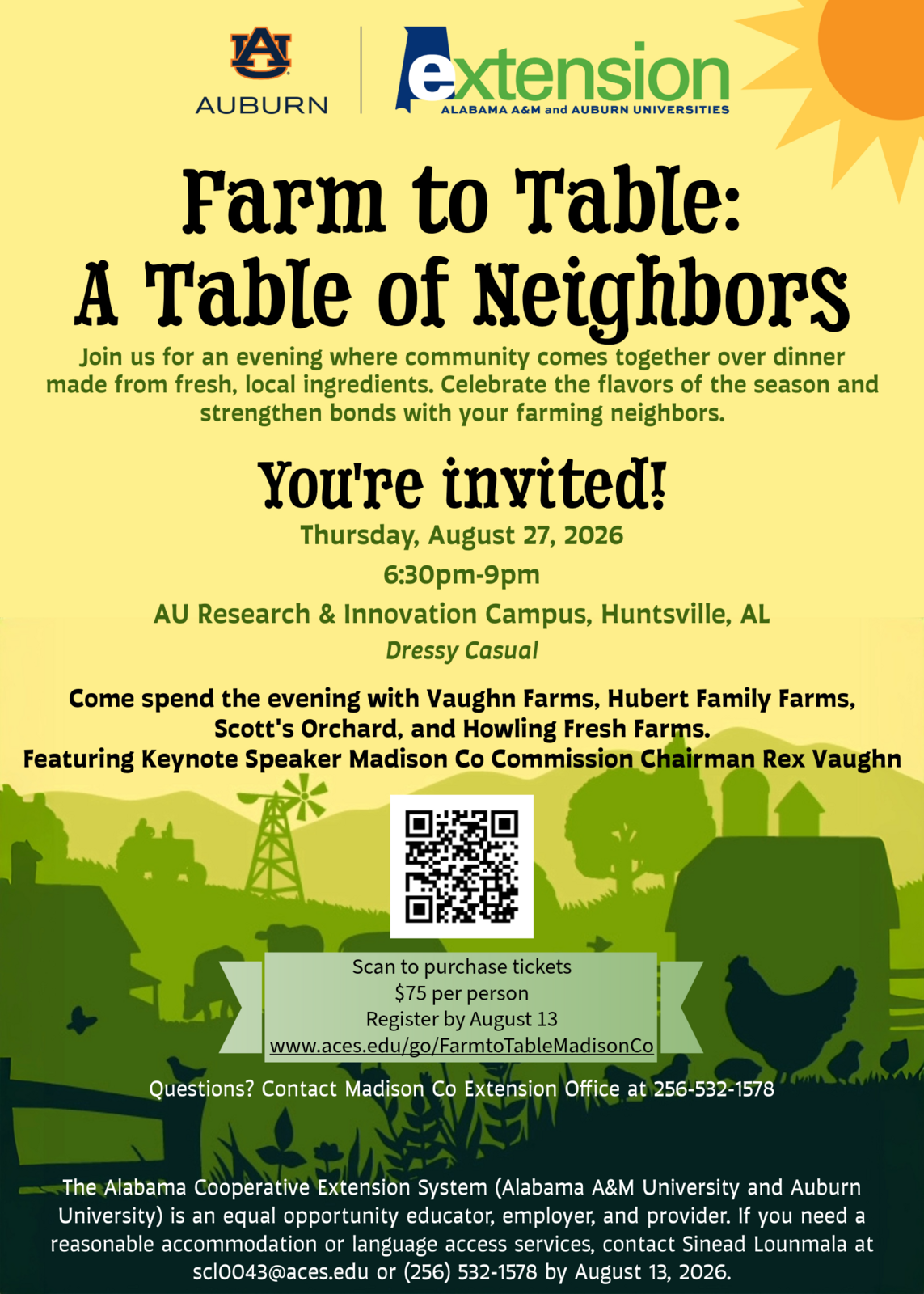 Farm to Table: A Table of Neighbors with Alabama Extension