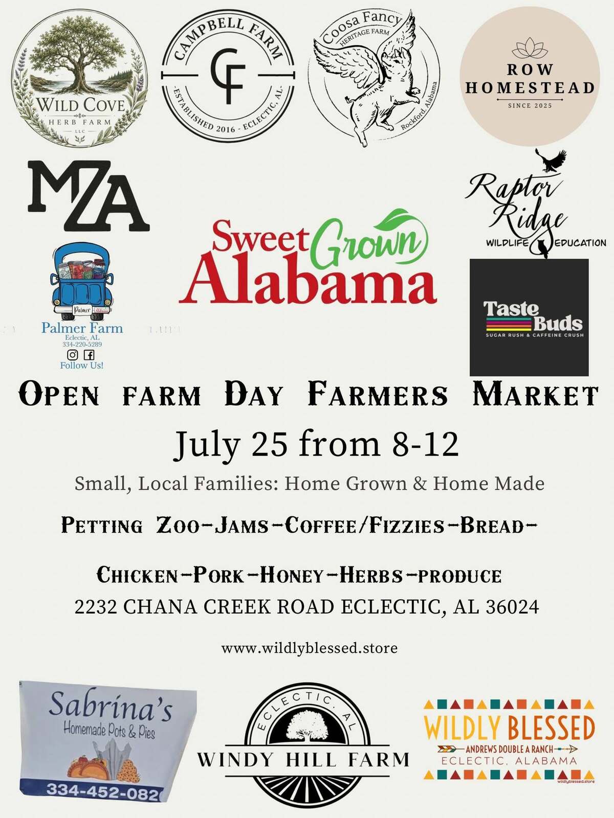 Open Farm Day Sweet Grown Alabama Market