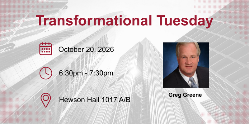 Transformational Tuesday - Greg Greene