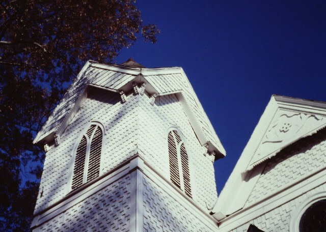 Exterior view of Dodson Memorial Presbyterian Church, ca. 1980