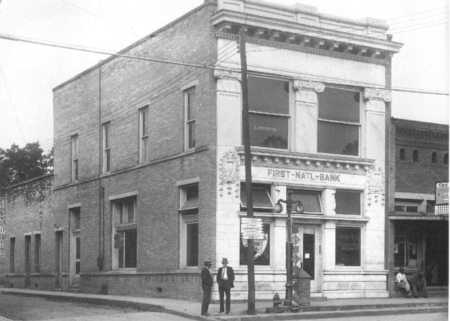 First National Bank of Oxford on Main Street, ca. 1940s