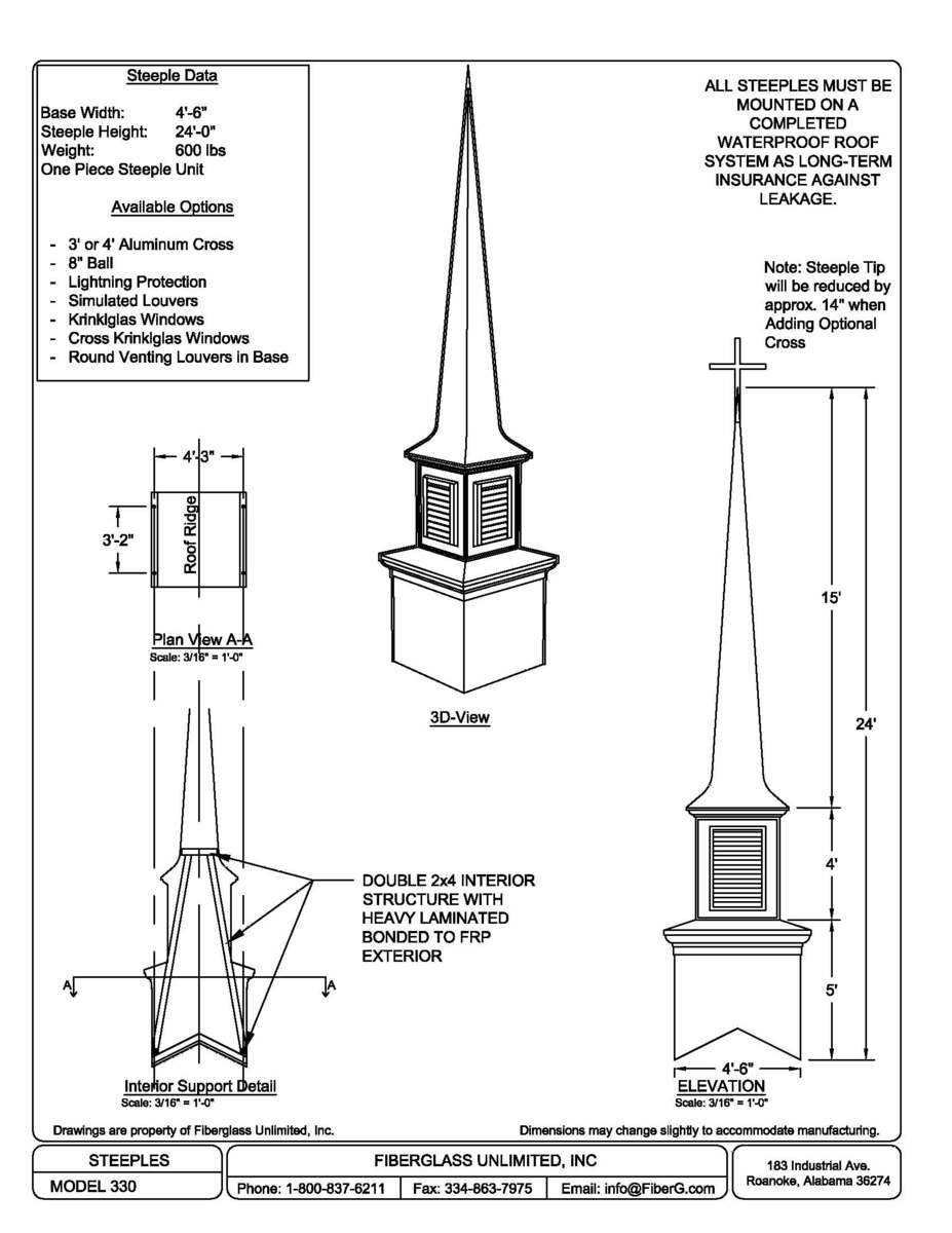 Steeple 330 | Church Steeples