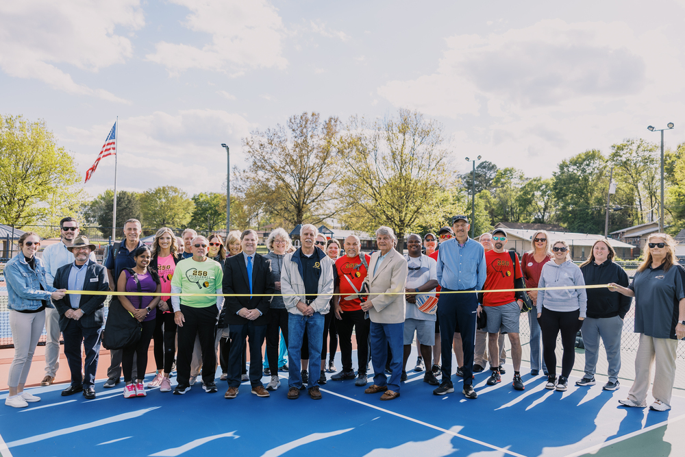 Ribbon cut for Oxford's new pickleball courts