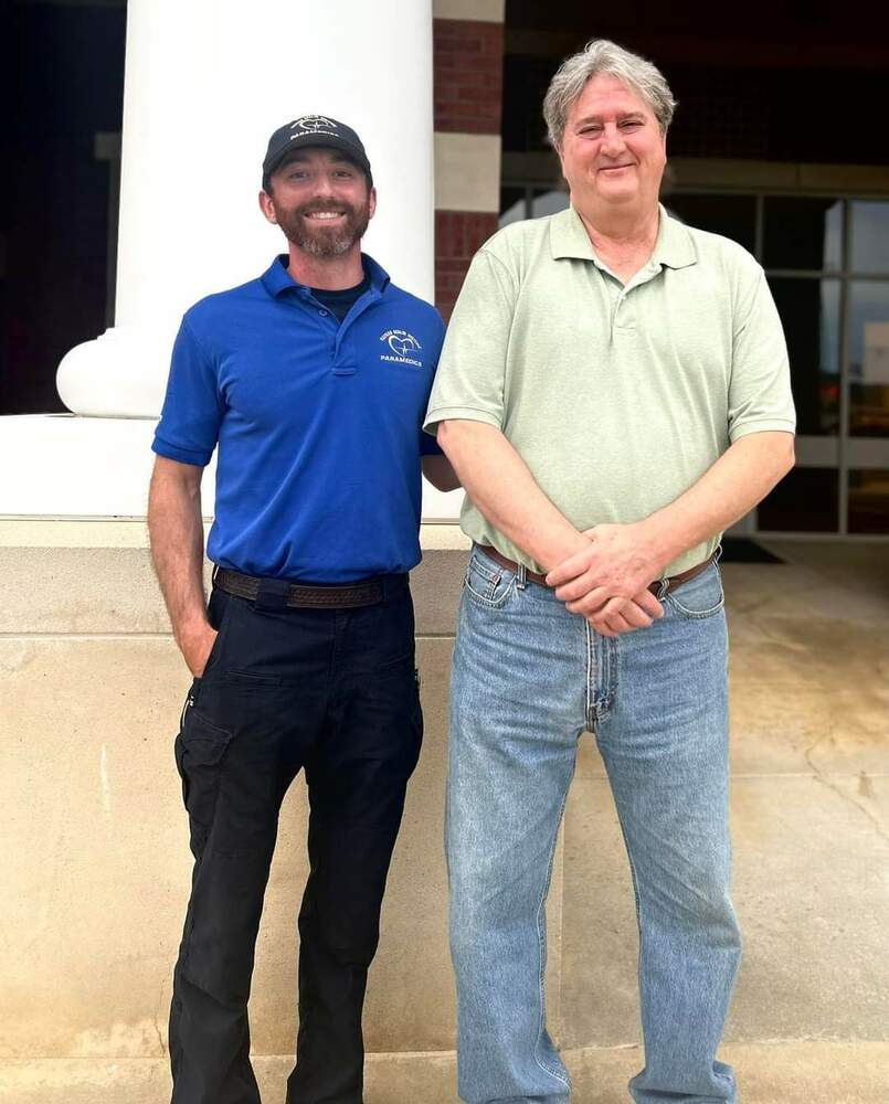 RESIDENT THANKS OXFORD EMS FOR HELPING SAVE HIS LIFE