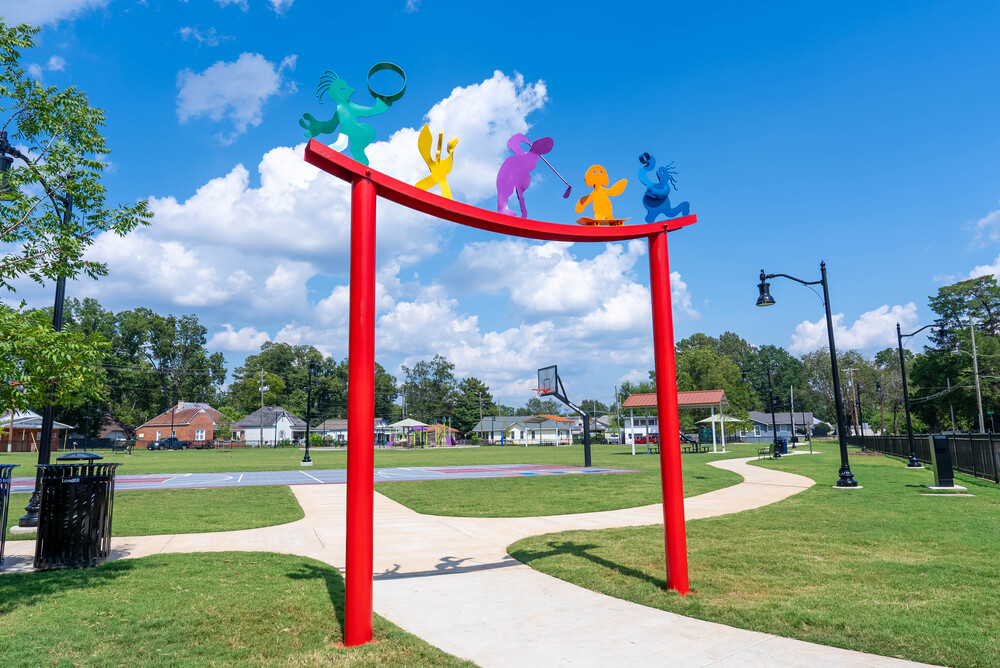 New Archway Created by Local Artist Steve Davis Installed at Burrell Odom Park