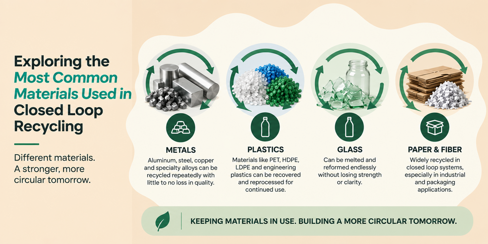 Exploring the Most Common Materials Used in Closed Loop Recycling