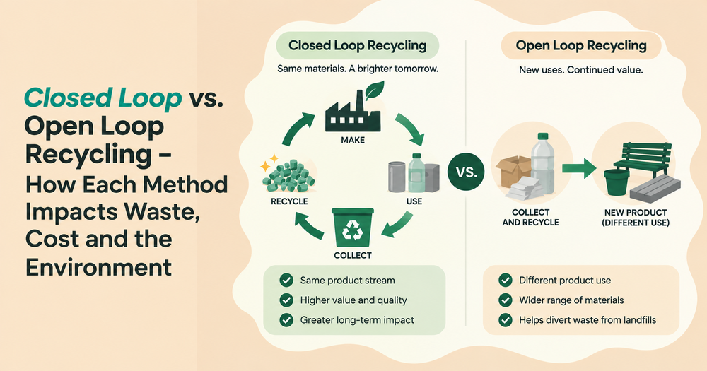 Closed Loop vs. Open Loop Recycling – How Each Method Impacts Waste, Cost and the Environment
