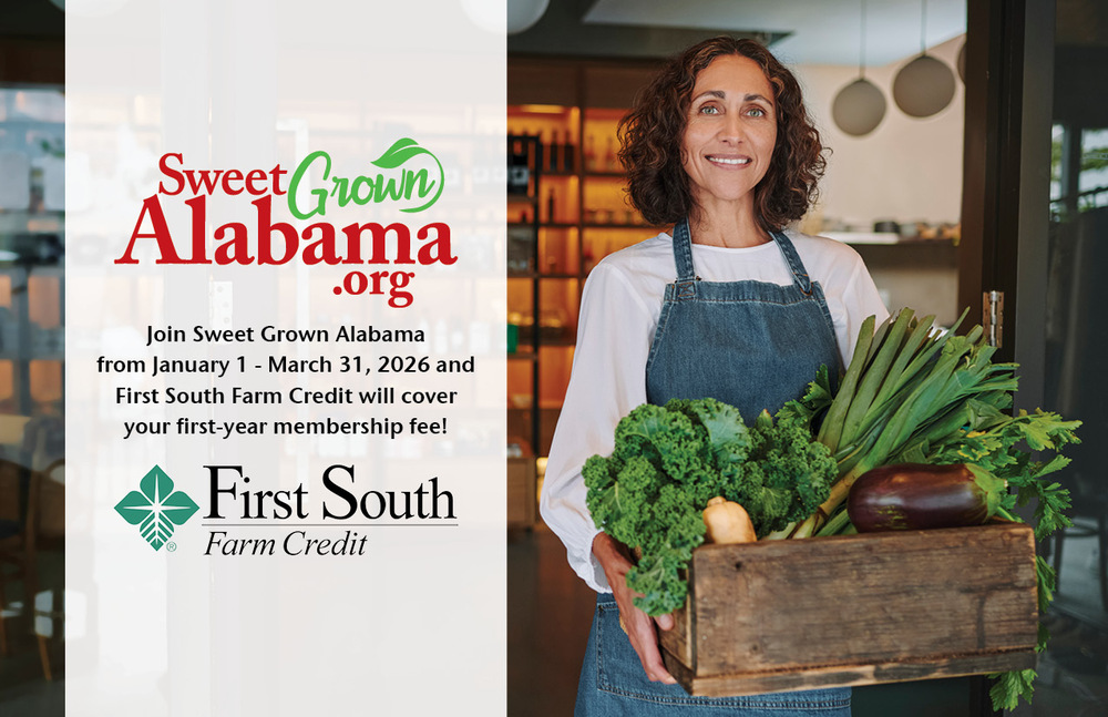 First South Farm Credit to Cover First-Year Membership Fee for New Sweet Grown Alabama Members 