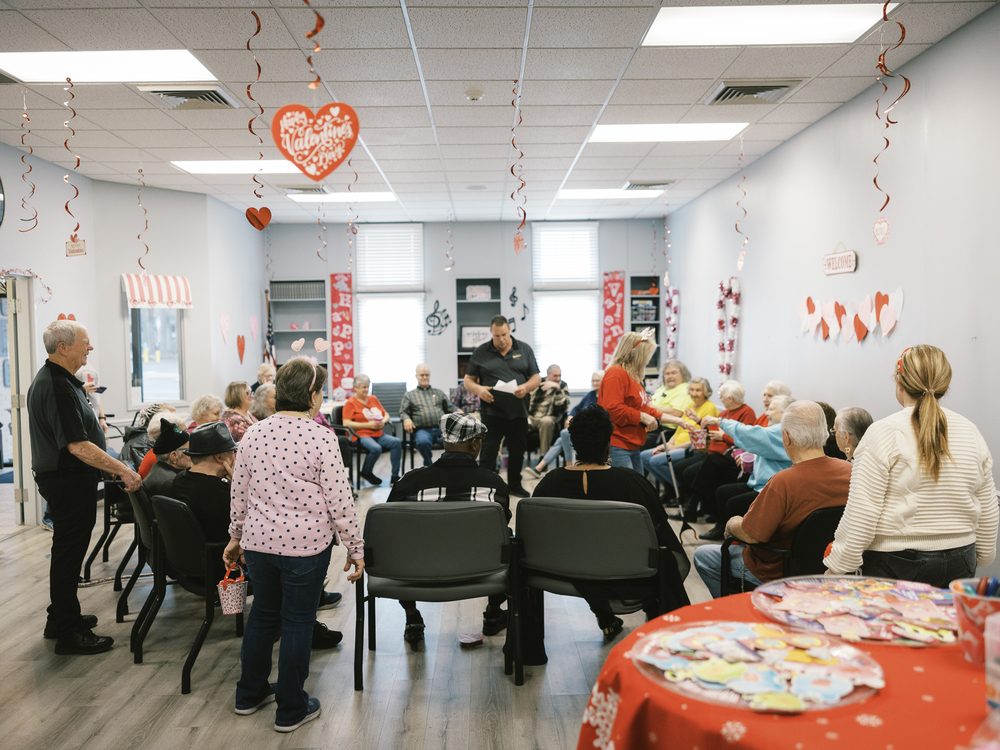 Oxford Senior Center rolls the dice for fun Valentine’s party