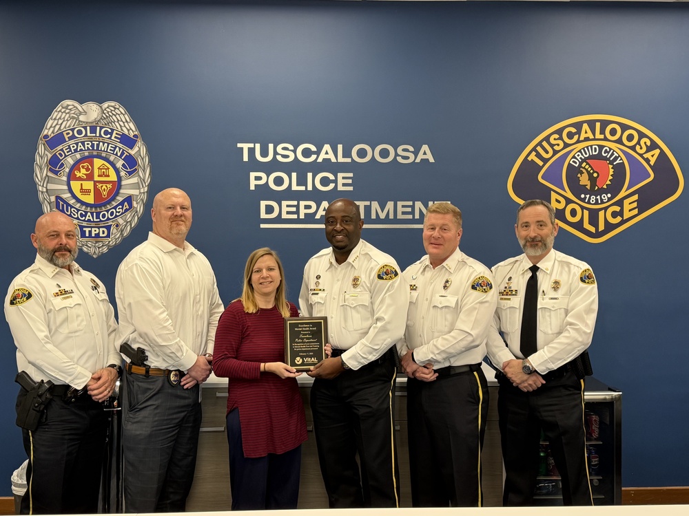 City of Tuscaloosa Police Department Recognized for Expanding Mental Health Crisis Response Training