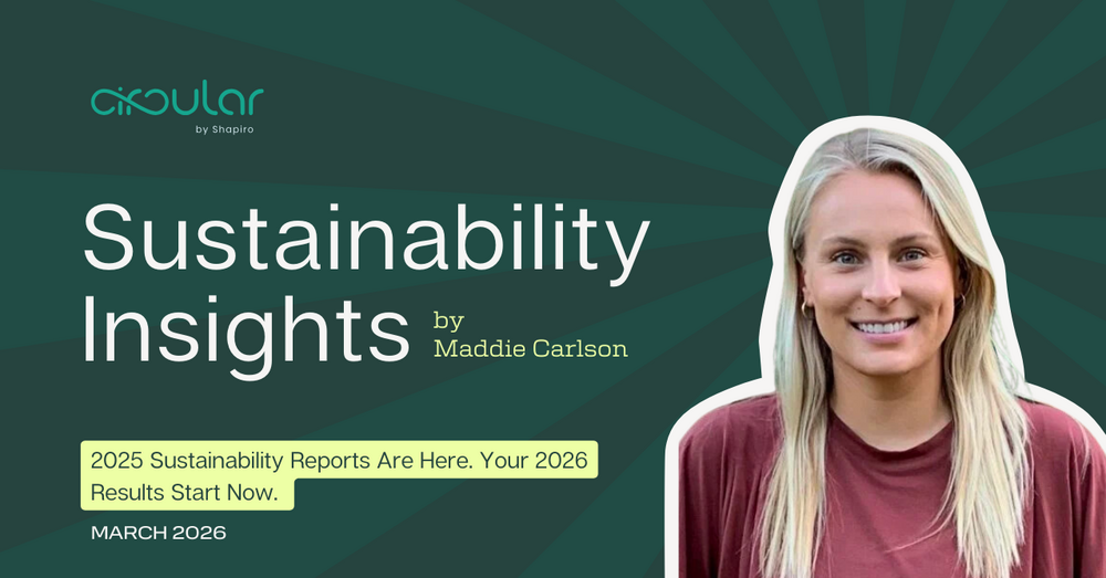 2025 Sustainability Reports are Here. Your 2026 Results Start Now. | March 2026