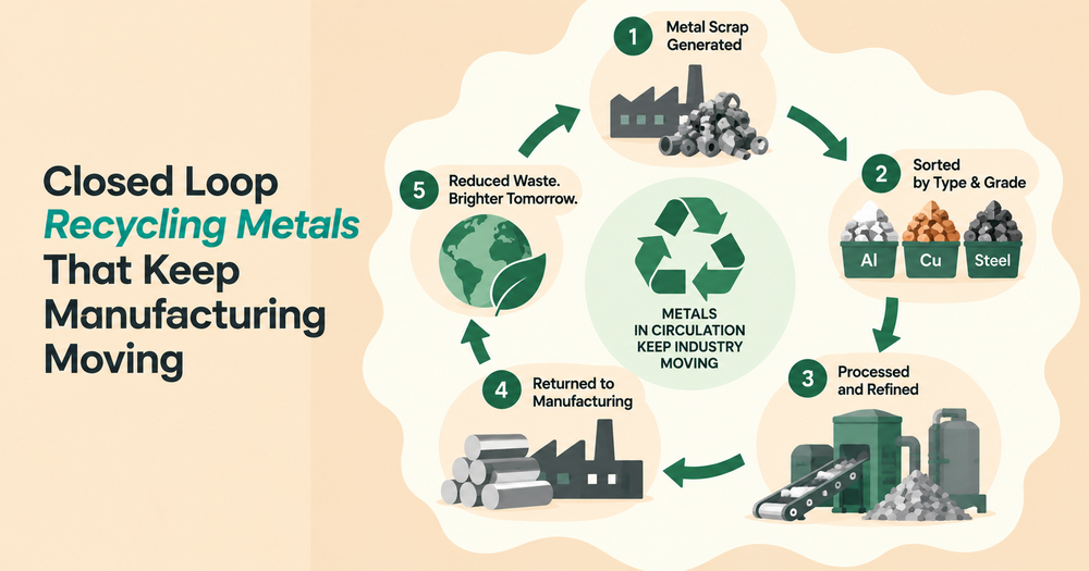 Closed Loop Recycling Metals That Keep Manufacturing Moving