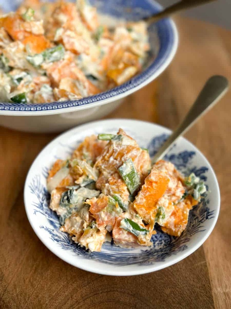 The Best Warm Roasted Sweet Potato Salad