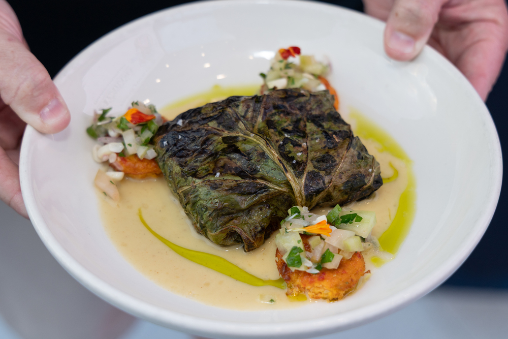 Red Snapper en Collard Green Papillote