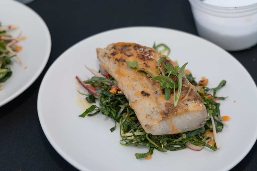 Miso-Lacquered Gulf Cobia