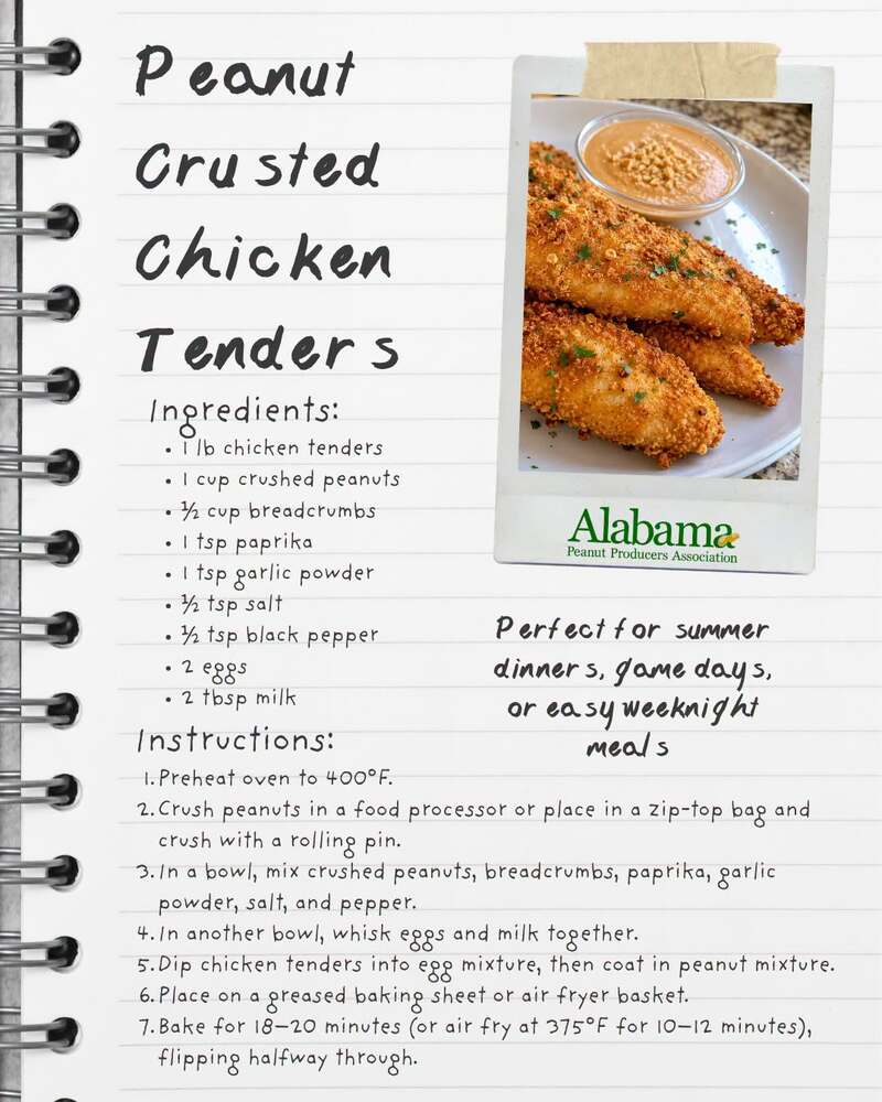 Peanut Crusted Chicken Tenders
